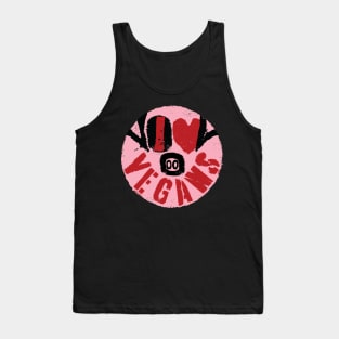 I LOVE VEGANS -message from a happy face pig Tank Top